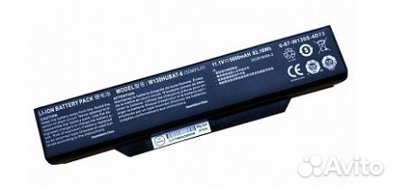 Аккумулятор для Clevo W130S, W255 (W130hubat-6), 62.12Wh, 11.1V