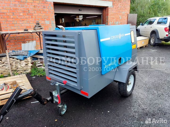 Дизельный компрессор Borey на шасси