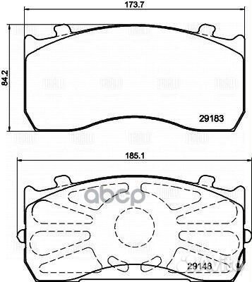 Колодки торм. для а/м газ 33104, MAN, Mercedes