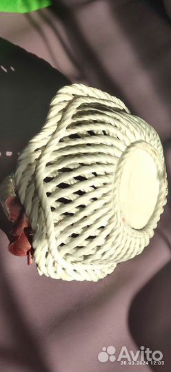 Ваза -конфетница плетёная керамика