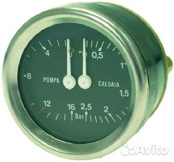 Манометр futurmat d60мм 2х шкала