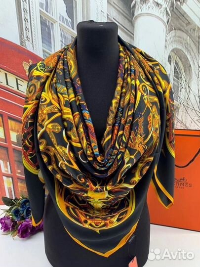 Платки Hermes новые шелк