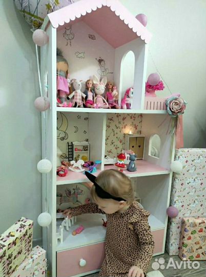 Кукольный домик-полка с ящиком Новый