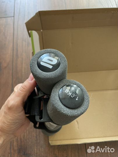 Гантели мягкие с ручкой 1 кг