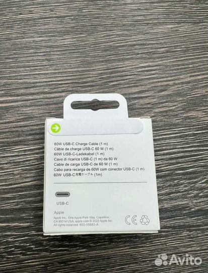 Кабель type c-type c оригинал 60w для iPhone 15 1m