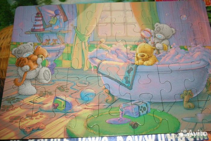 Пазлы, игрушка-каталка, кубики-пирамидка