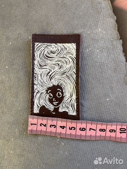 Нашивка из натуральной кожи