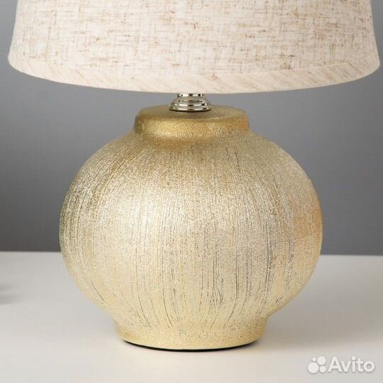 Лампа настольная с абажуром Е14 40 Вт 'Золотой шар