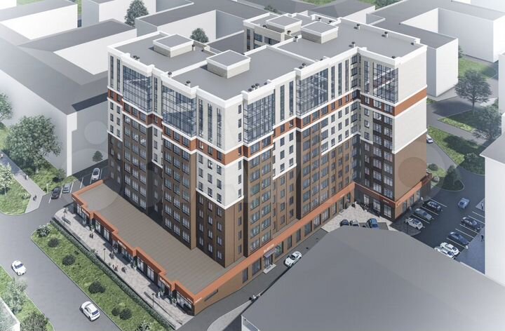 2-к. квартира, 61,8 м², 10/12 эт.