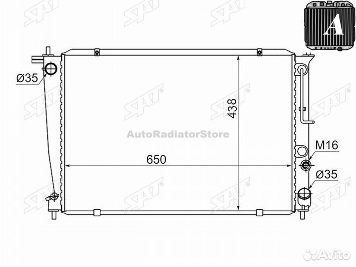 Радиатор Hyundai H1 97-07 / Starex 97-07 HY0013