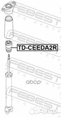 Отбойник заднего амортизатора kdceeda2R Febest