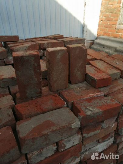 Кирпич красный бу