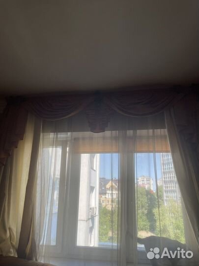 Шторы с ламбрекеном + тюль