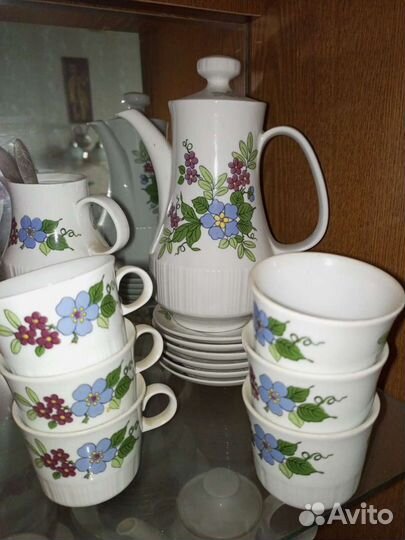 Кофейный сервиз фарфор гдр