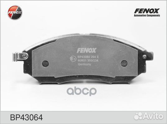 Колодки тормозные дисковые BP43064 fenox