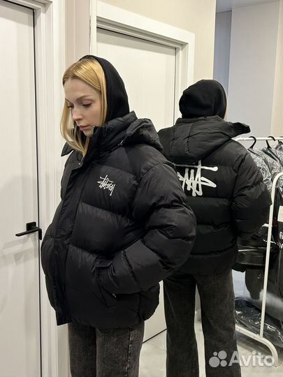 Пуховик зимний stussy