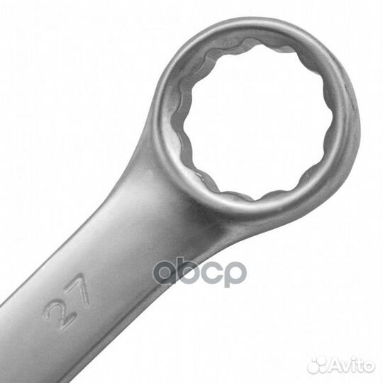 Ключ комбинированный 27 мм матовый хром Матрикс