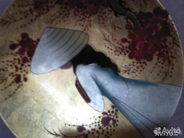 Интерьерная тарелочка и ваза восточных мотивов