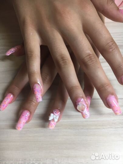 Наращивание ногтей на дому