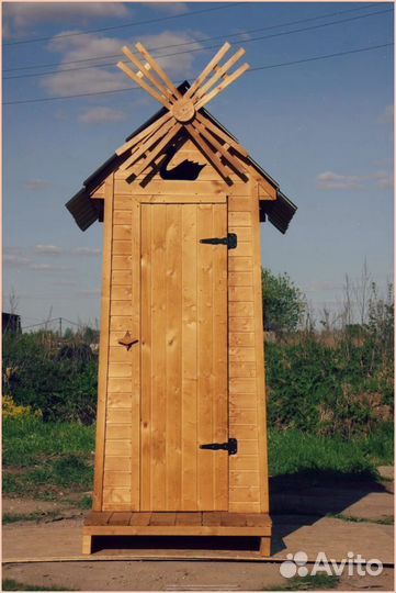 Дачный туалет с кошкой NVS