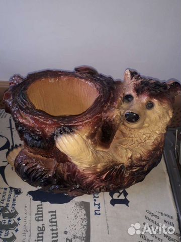 Цветочница, копилка из гипса