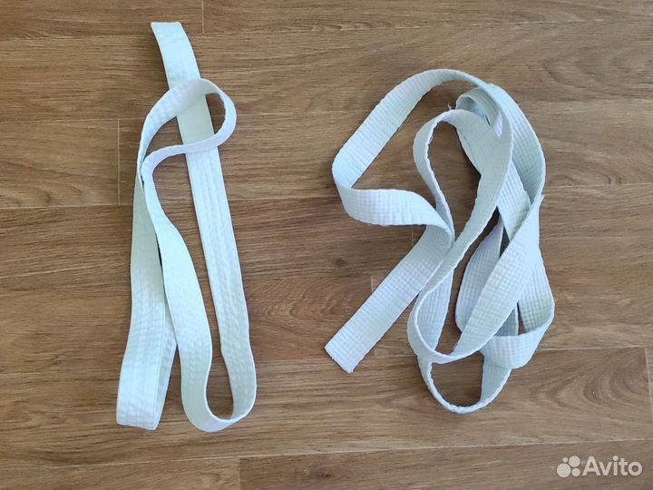 Белый пояс для кимоно