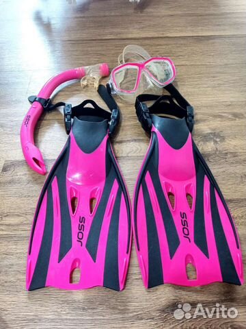 Ласты (32-34),трубка, маска для плавания (детские)
