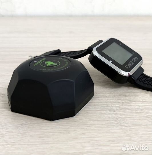 Кнопка вызова официанта модель Бургер с часами