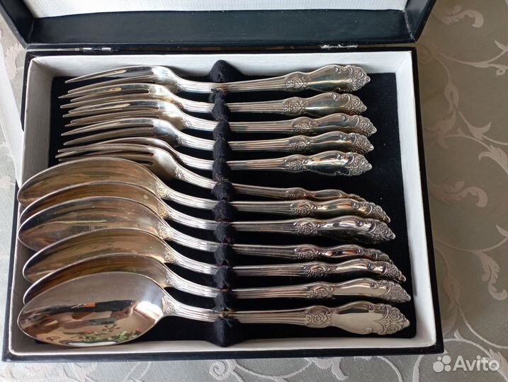 Набор столовых приборов мельхиор СССР