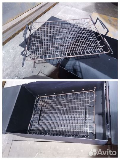 Многофункциональный мангал и коптилная с казаном