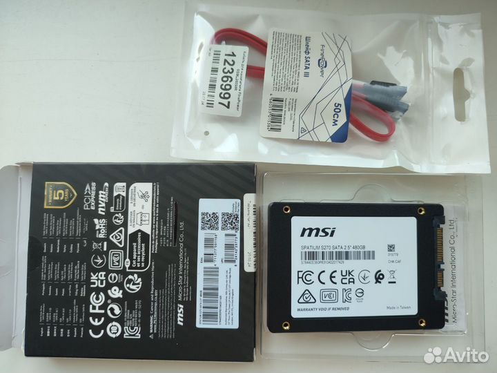 Ssd 480gb msi spatium