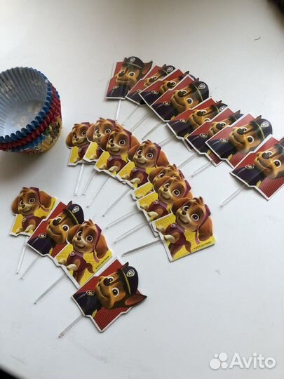 Формы для кексов с украшением «Щенячий патруль»