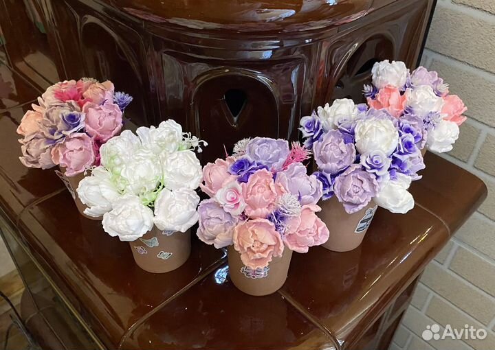 Мыло ручной работы День учителя тюльпаны