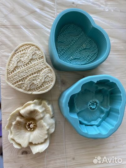 Форма для мыла и свечей силиконовая