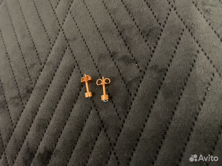 Сережки позолоченные