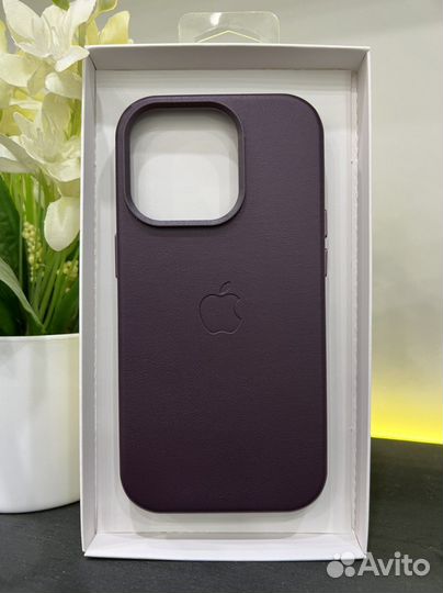 Чехол на iPhone 14 pro MagSafe кожа