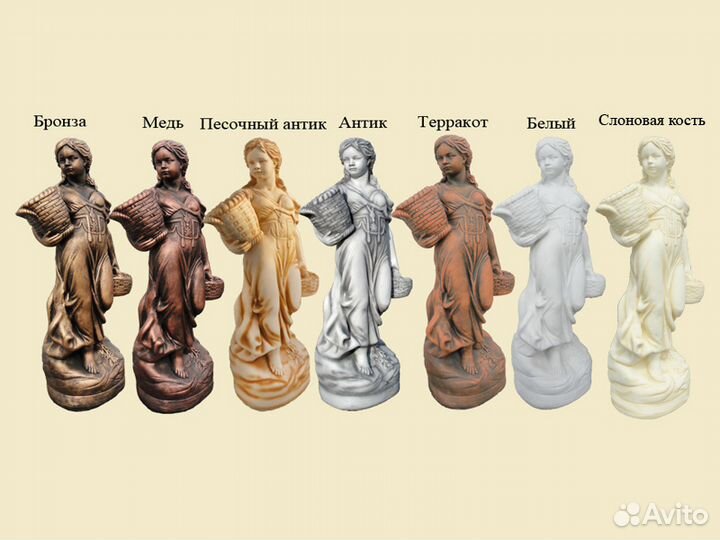 Фигура садовая Маргарита из бетона