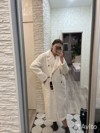 Пальто зимнее плюшевое