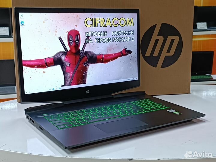 Игровой HP 17.3'IPS Core i7 16GB GTX1660ti ssd 1Tb