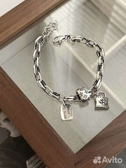 Браслет серебро