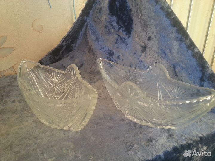Хрустальные салатники, вазы и стопки СССР