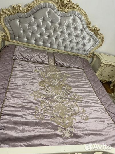 Покрывало постельное белое