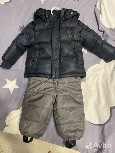 Комбенизон зимний на мальчика 74