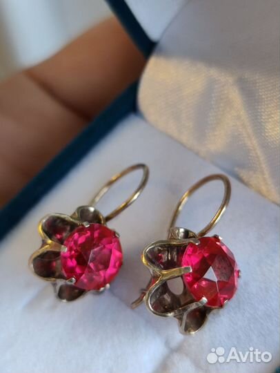 Серьги серебро СССР