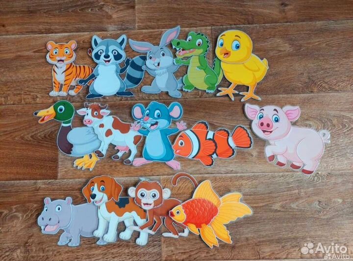 Собери животное - игра на липучках