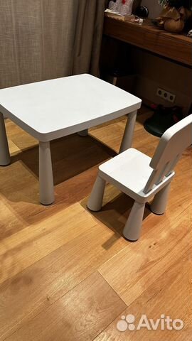Детский стол и стул IKEA mammut маммут купить в Санкт-Петербурге ...