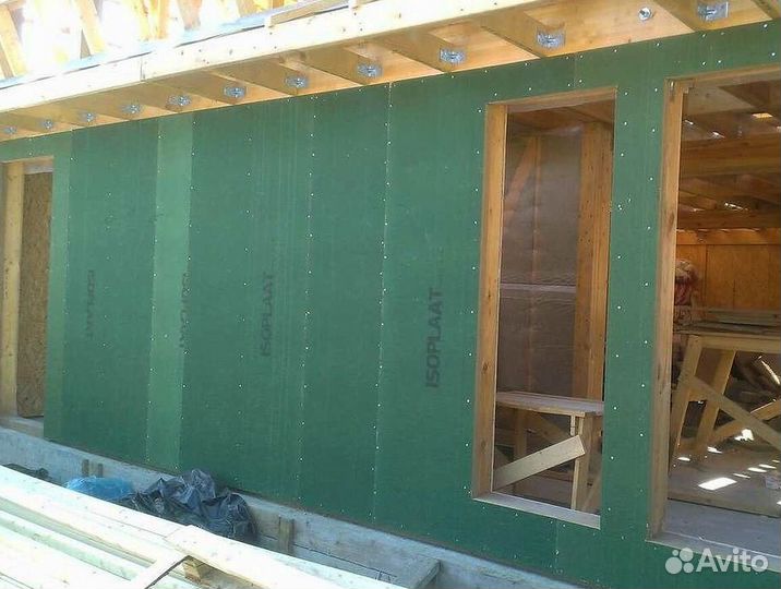 Ветрозащитная плита Изоплат шип-паз Натуральный материал: изготовлена из 100% натуральной целлюлозы