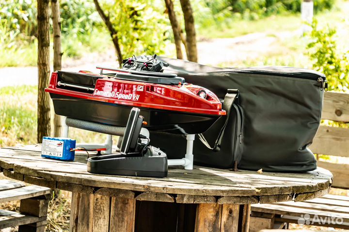 Карповый кораблик,разбрасыватель,25А,эхолот,сумка