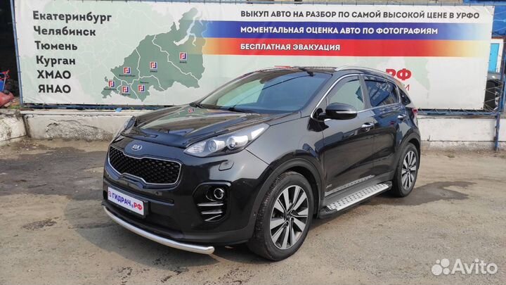 Защита заднего бампера Kia Sportage 4. Хром