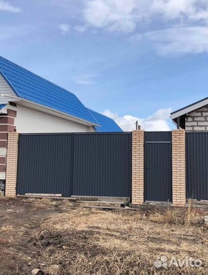 Откатные ворота для дома